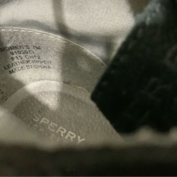 Sperry Top Sider Harlow Bootie Women's 7 Black Suede Wedge Ankle Boots 9103037 - Picture 13 of 14